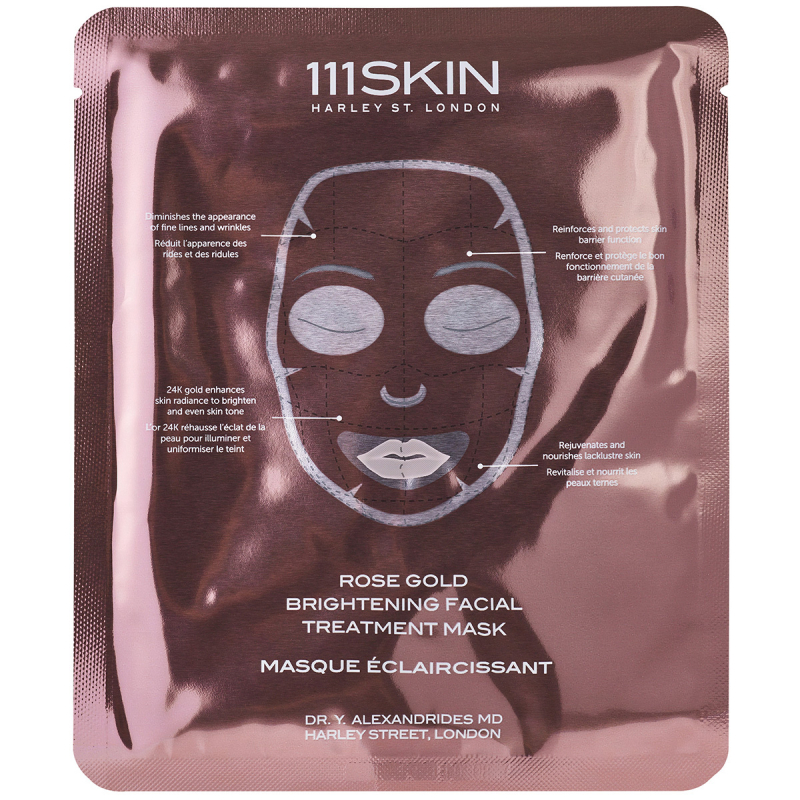 Zdjęcia - Maska do twarzy 111SKIN Rose Gold Brightening Facial Treatment Mask Boxed Nano Free (5 x 3 
