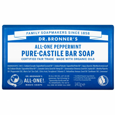 Dr. Bronner's Bar Soap Peppermint (140g)