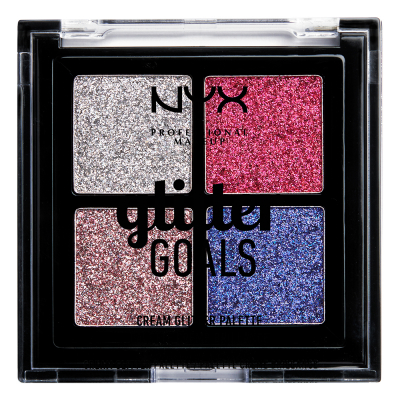 NYX Professional Makeup Glitter Goals Cream Quad Palette