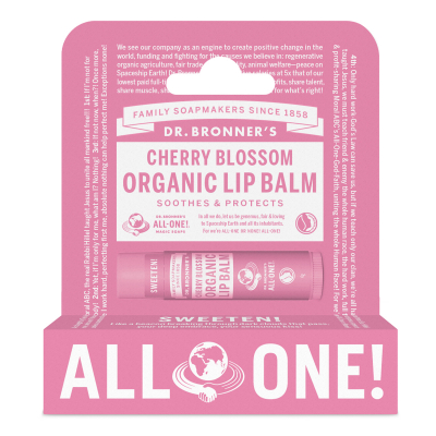 Dr Bronners Cherry Blossom Organic Lip Balm