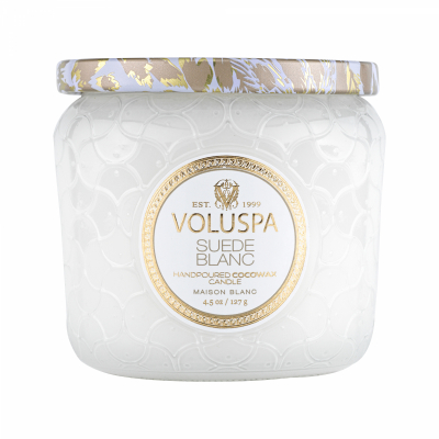 Voluspa Petite Jar Suede Blanc 40h