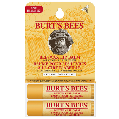 Burts Bees Uni Beeswaz Lip Balm Tube Blister Twin Pack (4,25x2g)