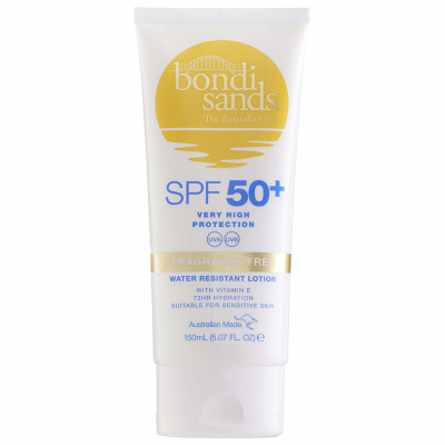 Bondi Sands SPF50+ Fragrance Free Body Suncreen Lotion (150 ml)