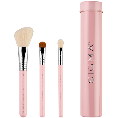 Sigma Beauty Essential Trio Brush Set Light Pink