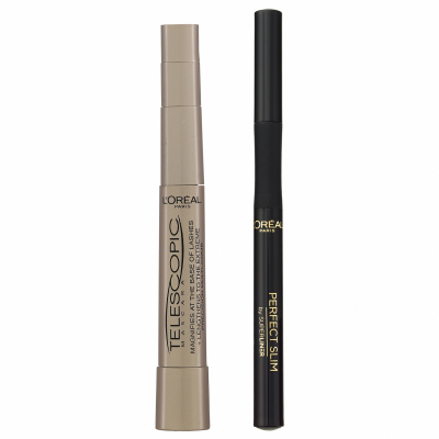 L'Oréal Paris Telescopic Mascara Black and Superliner Black Set