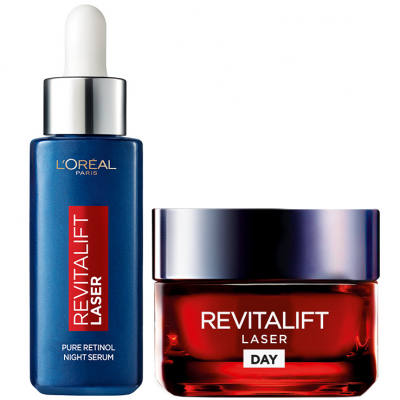 L'Oréal Paris Revitalift Laser Day Cream + L'Oréal Paris Revitalift Laser Pure Retinol Night Serum