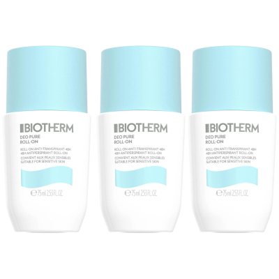 Biotherm Deo Pure Roll-On Trio (3 x 75 ml)