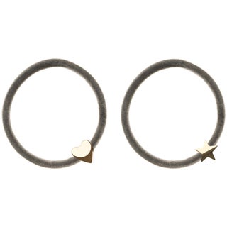 Dark 2 Pk Velvet Hair Tie