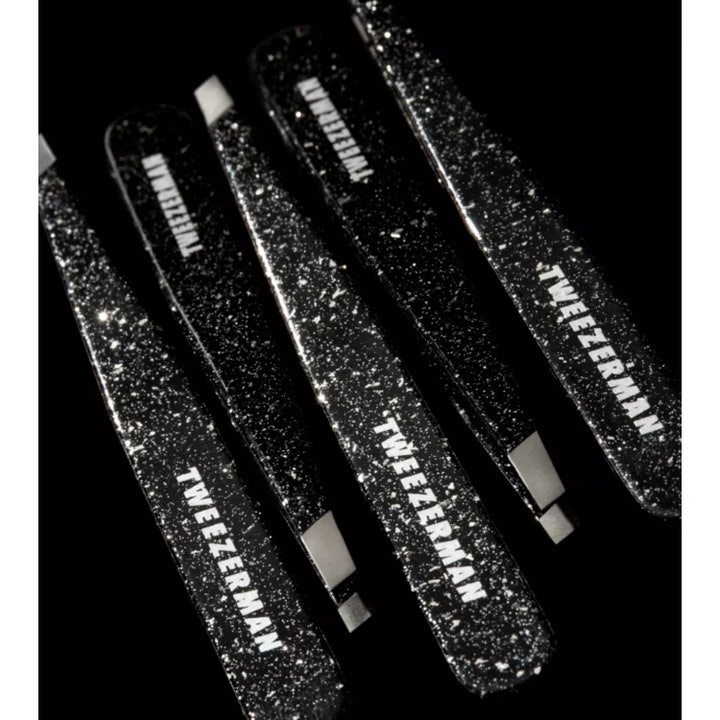 Slant Tweezer Sparkling Black Anniversary