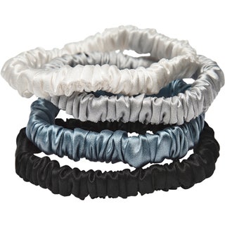 Lenoites Mulberry Silk Skinny Scrunchies